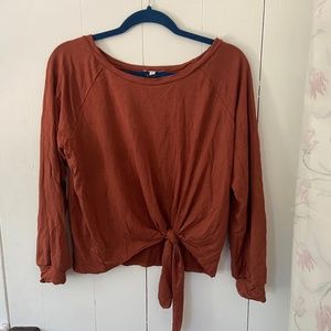 Terra Cotta Red Lounge Tie Top